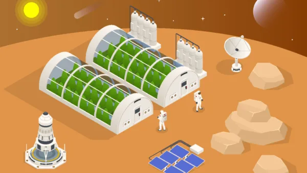 Plants on mars